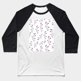 simple botanical Patterns Baseball T-Shirt